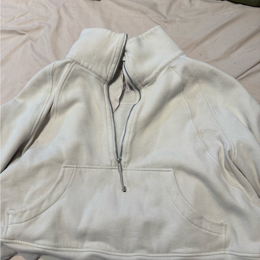 Lululemon Bone Half-Zip Pullover